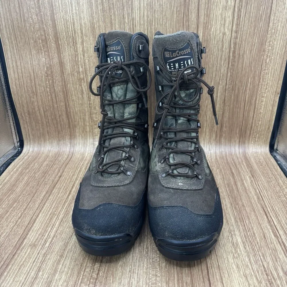 LaCrosse Genesys Camo Hunting Boots GORE-TEX Waterproof 500 G Thinsulate Size 9W